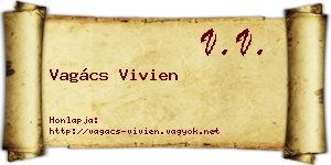 Vagács Vivien névjegykártya
